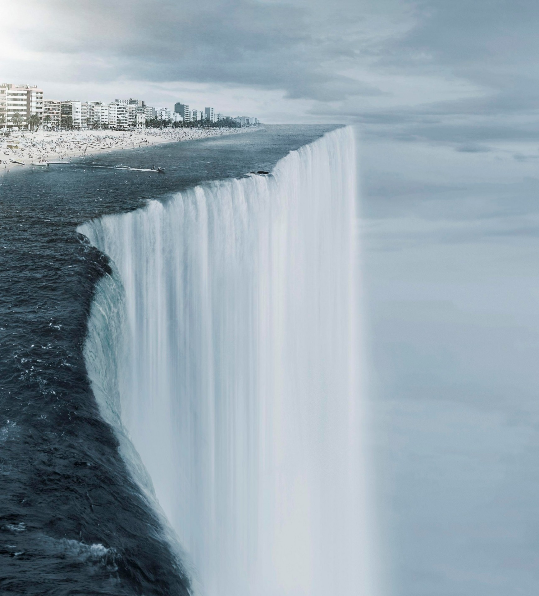 Край земли где он находится. Конец земли. Край земли водопад. Водопад на краю света. Конец света водопад.